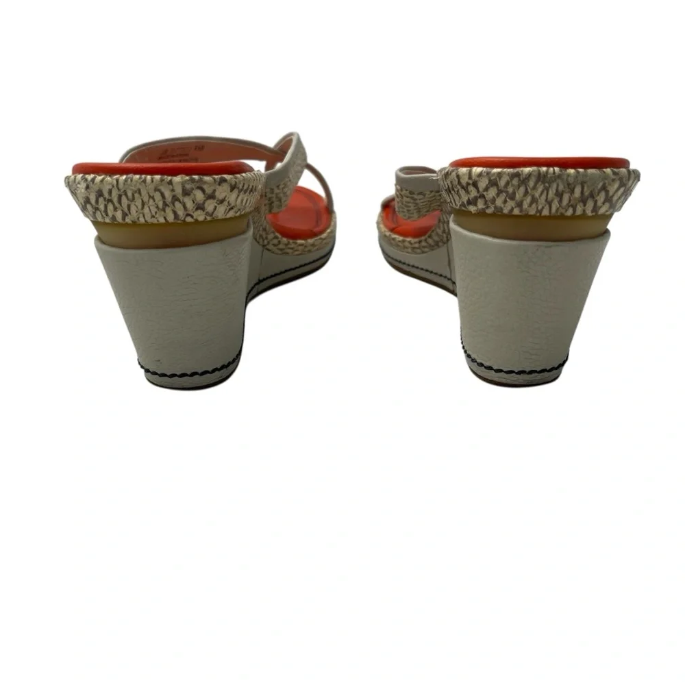 Cole Haan Women's Vibrant Orange and Tan Wedges - Picture 5 of 11